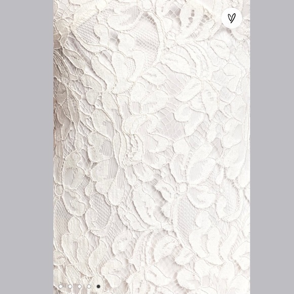 NWT White Lace Midi Dress - Picture 5 of 5